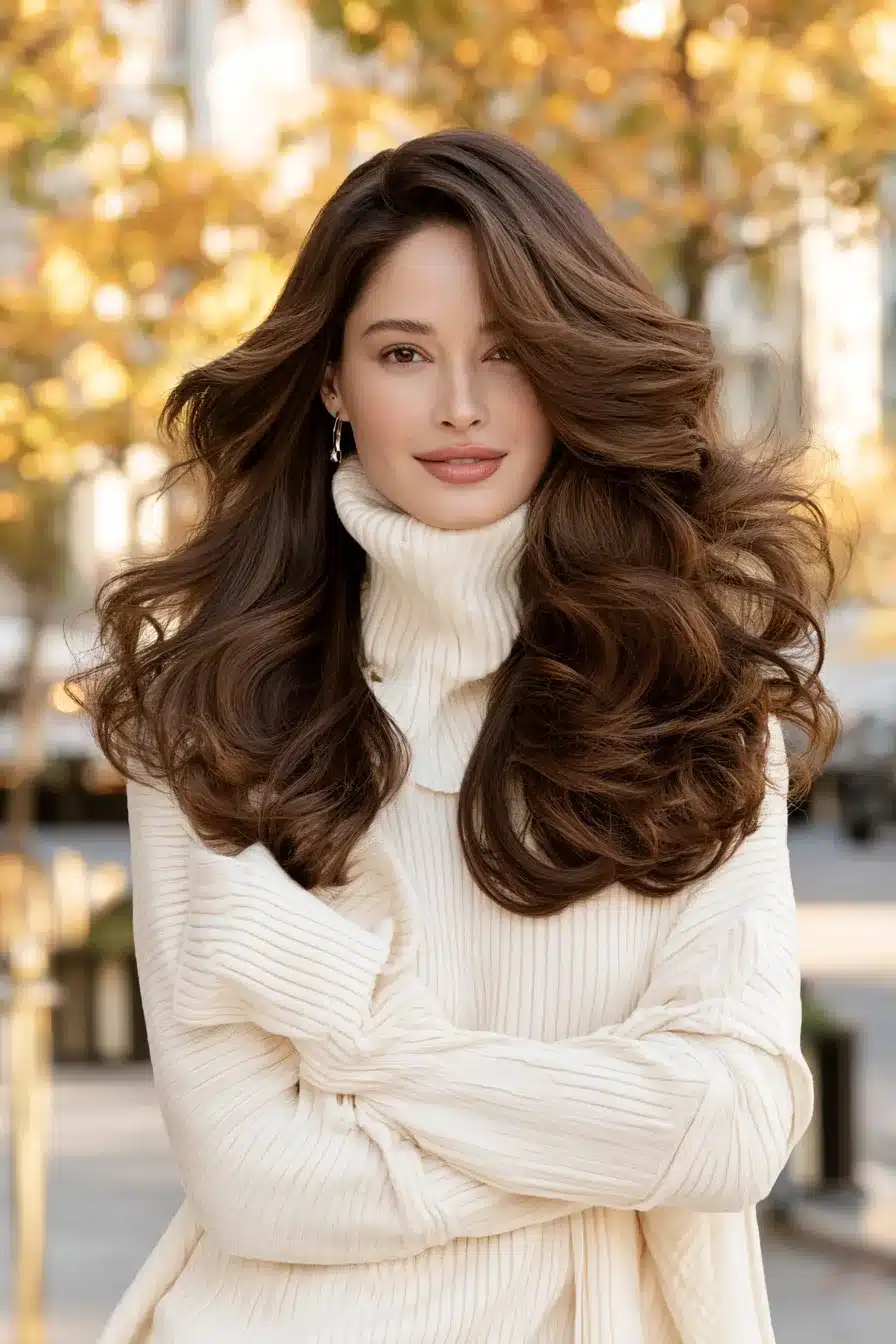 27 Beautiful Hairstyles for Autumn That Create a Cozy Effortless Look