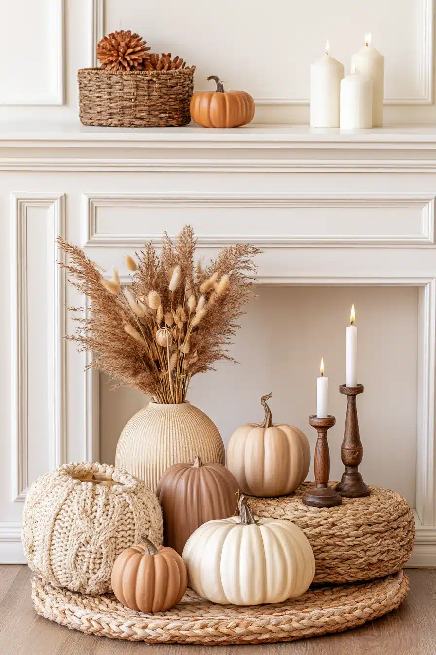 27 Autumn Fireplace Decor Ideas for a Warm Cozy Home