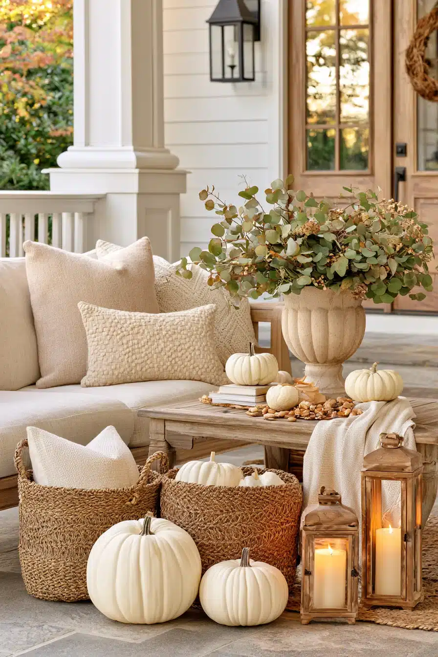 27 Beautiful Thanksgiving Porch Decorations for a Warm Harvest Welcome
