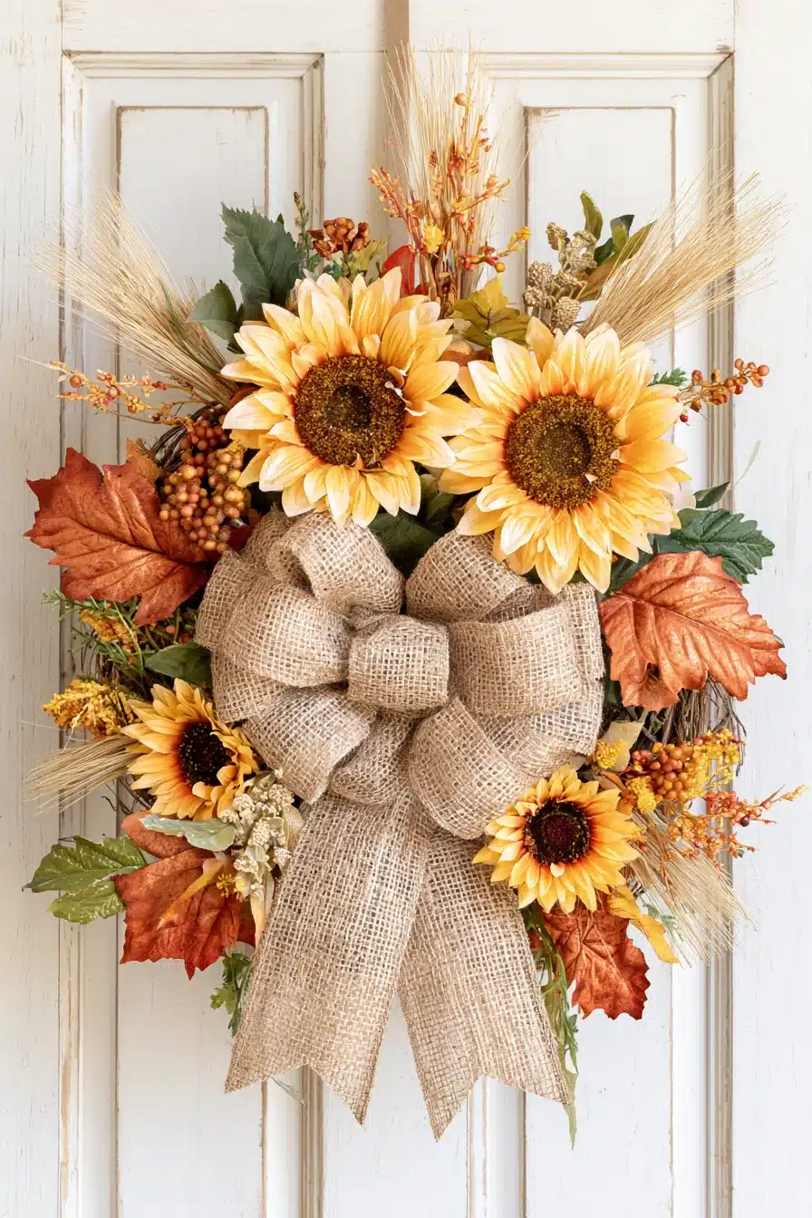27 Beautiful Fall Wreaths for Your Front Door That Celebrate Autumn Charm