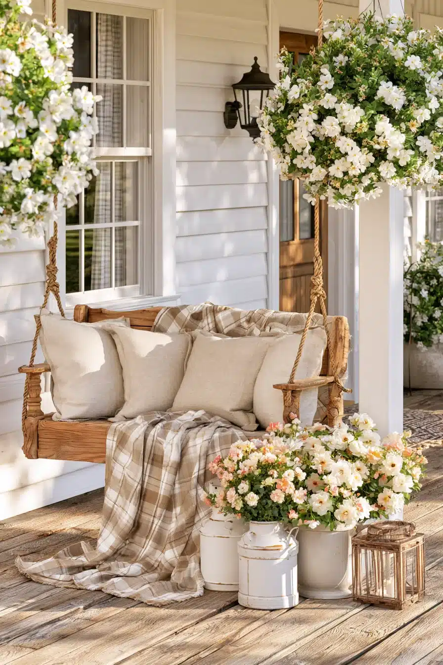 27 Charming Porch Swing Ideas for a Cozy Outdoor Retreat