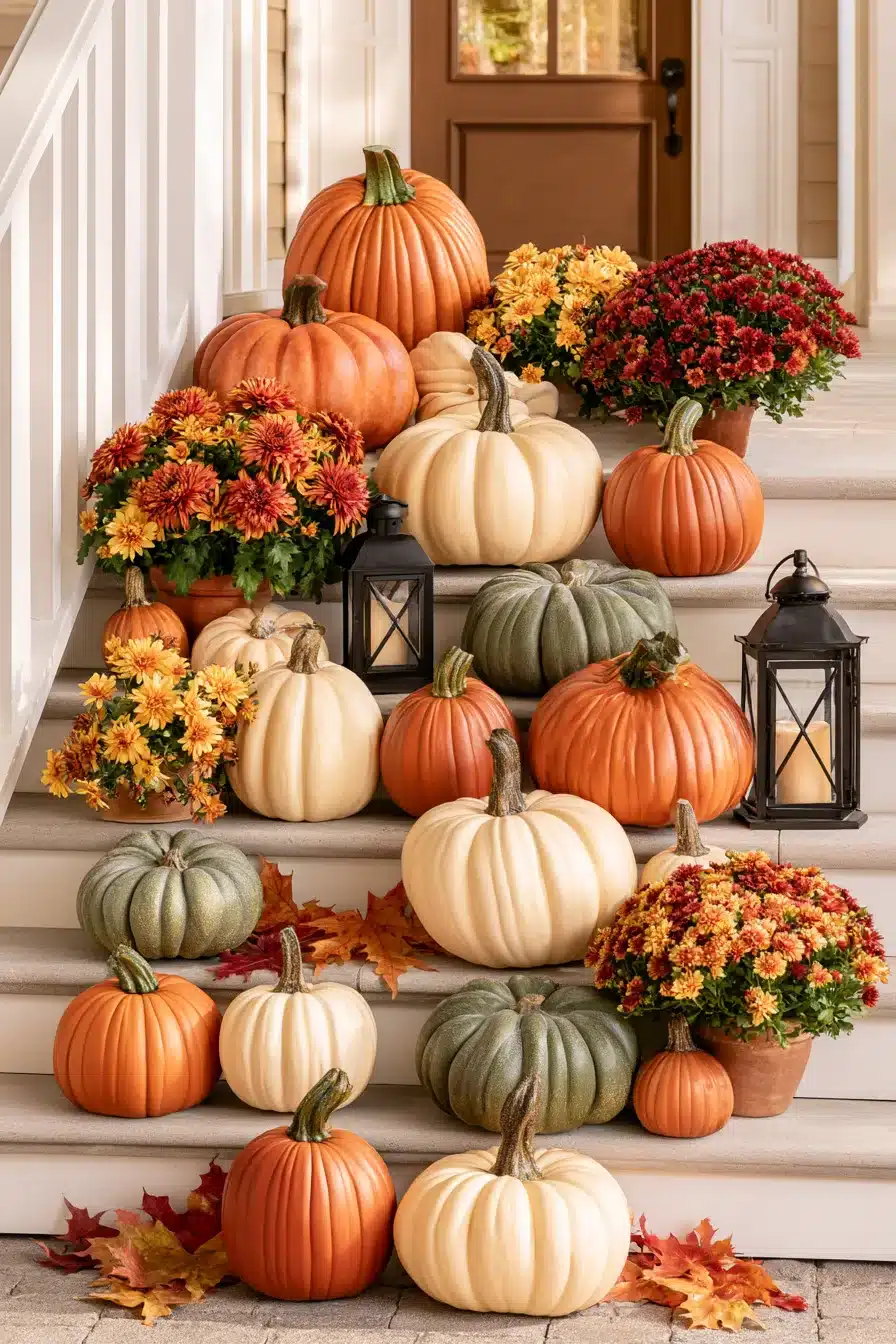 27 Outdoor Fall Decorations for a Warm and Welcoming Home