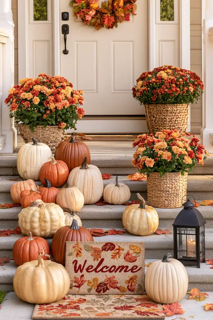 27 Gorgeous Autumn Front Porch Decor Ideas for a Warm Seasonal Welcome