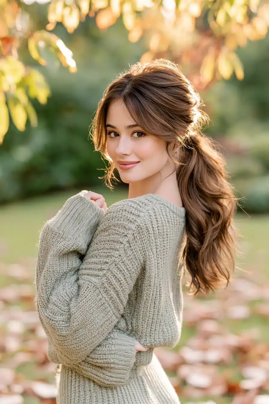 27 Beautiful Hairstyles for Autumn That Create a Cozy Effortless Look