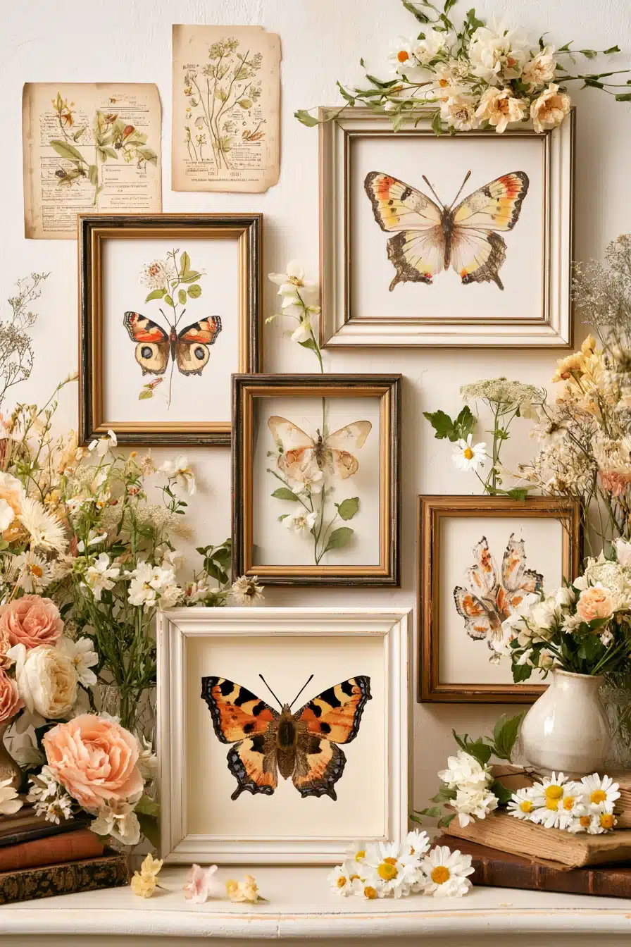 27 Enchanting Cottagecore Wall Decor Ideas for a Cozy Romantic Home