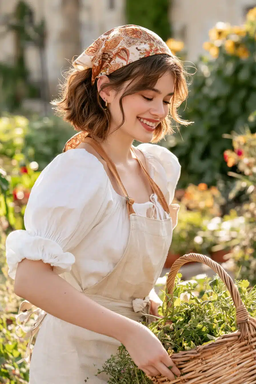 27 Dreamy Cottagecore Hairstyles for Short Hair That Radiate Romantic Charm