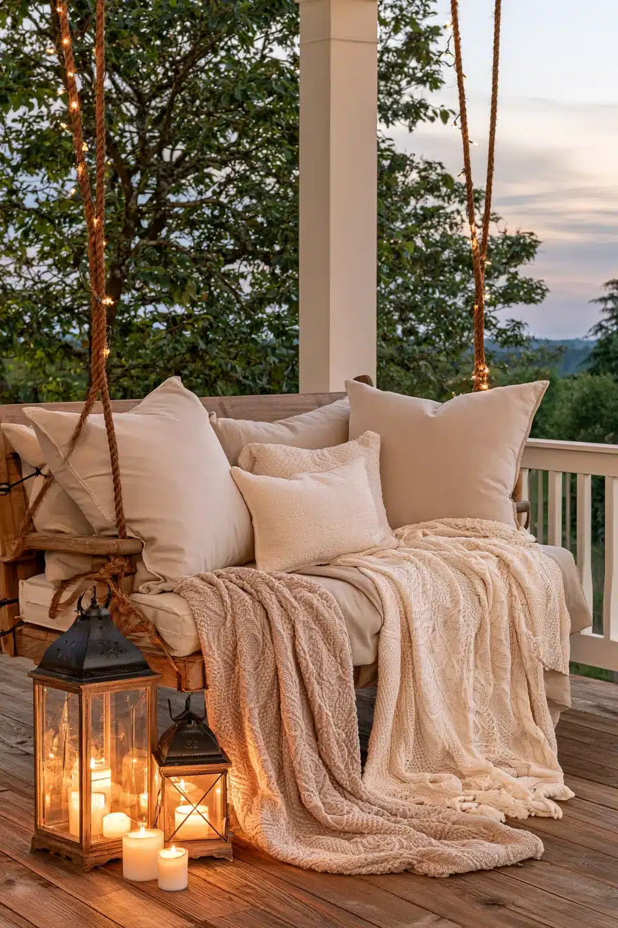27 Charming Porch Swing Ideas for a Cozy Outdoor Retreat