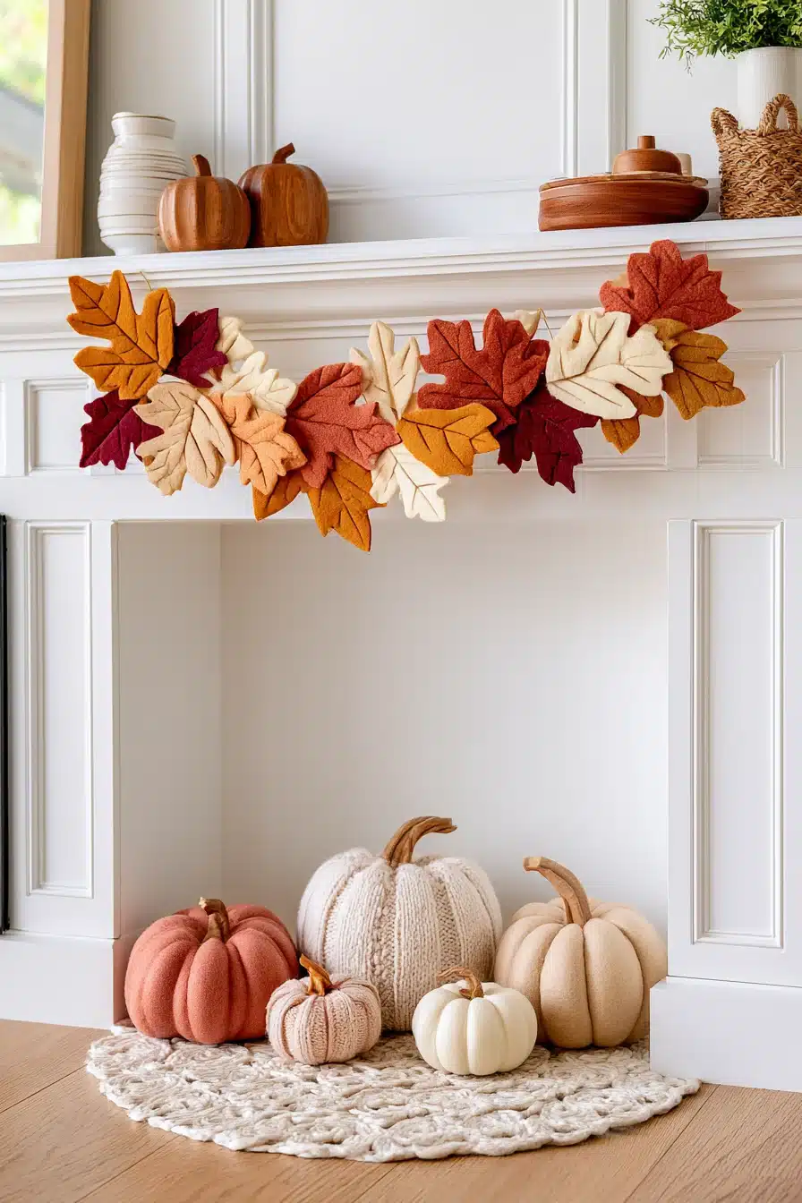 27 Gorgeous Fall Garland Mantle Ideas for a Cozy Seasonal Display