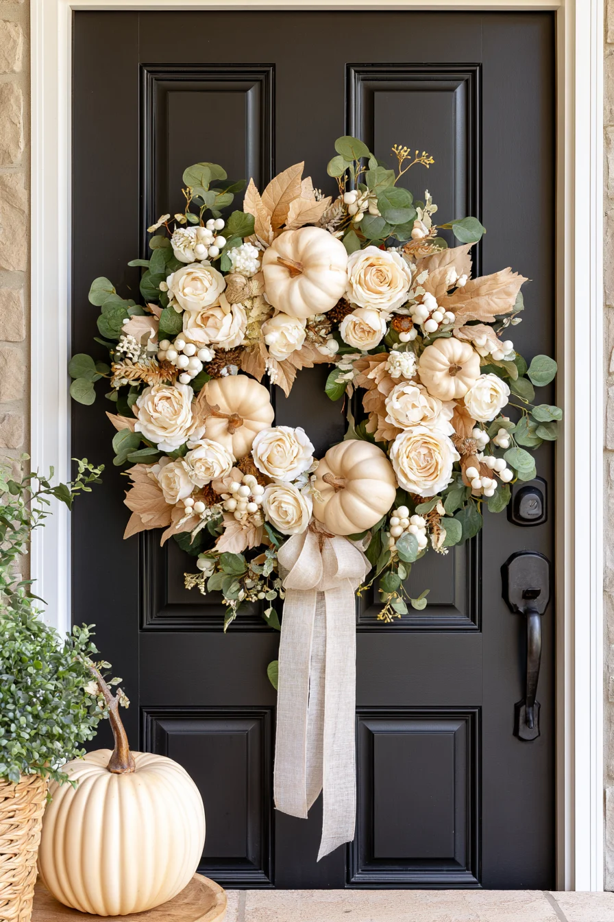 27 Beautiful Thanksgiving Door Decorations for a Warm and Festive Welcome