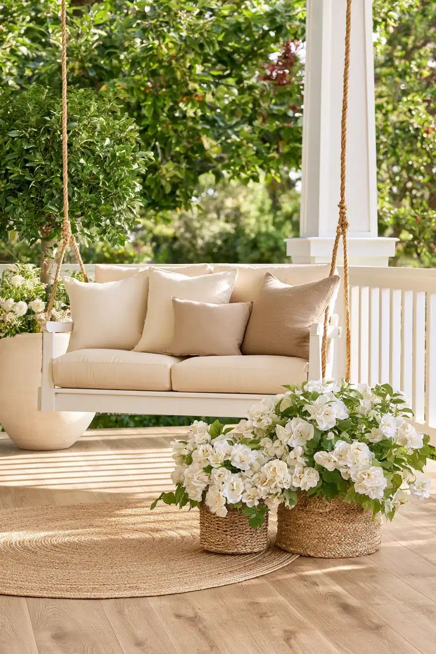 27 Charming Porch Swing Ideas for a Cozy Outdoor Retreat