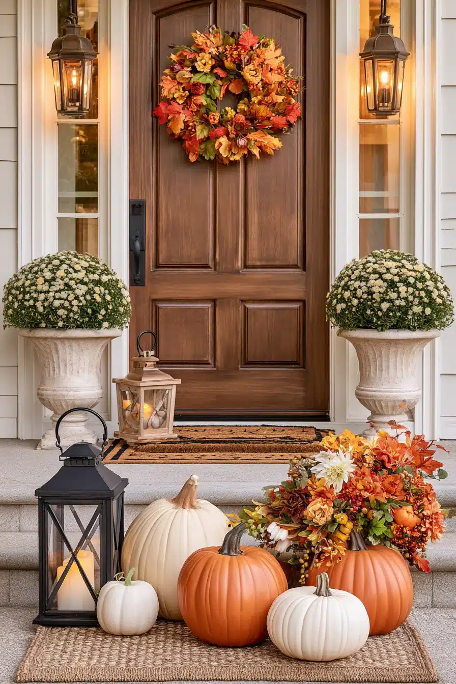 27 Beautiful Thanksgiving Porch Decorations for a Warm Harvest Welcome