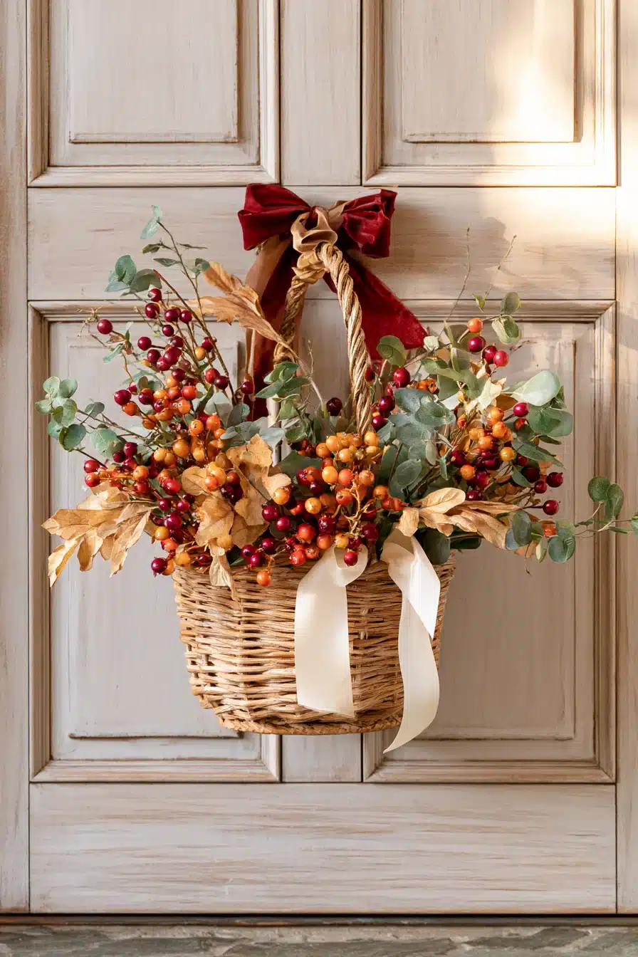 27 Beautiful Thanksgiving Door Decorations for a Warm and Festive Welcome