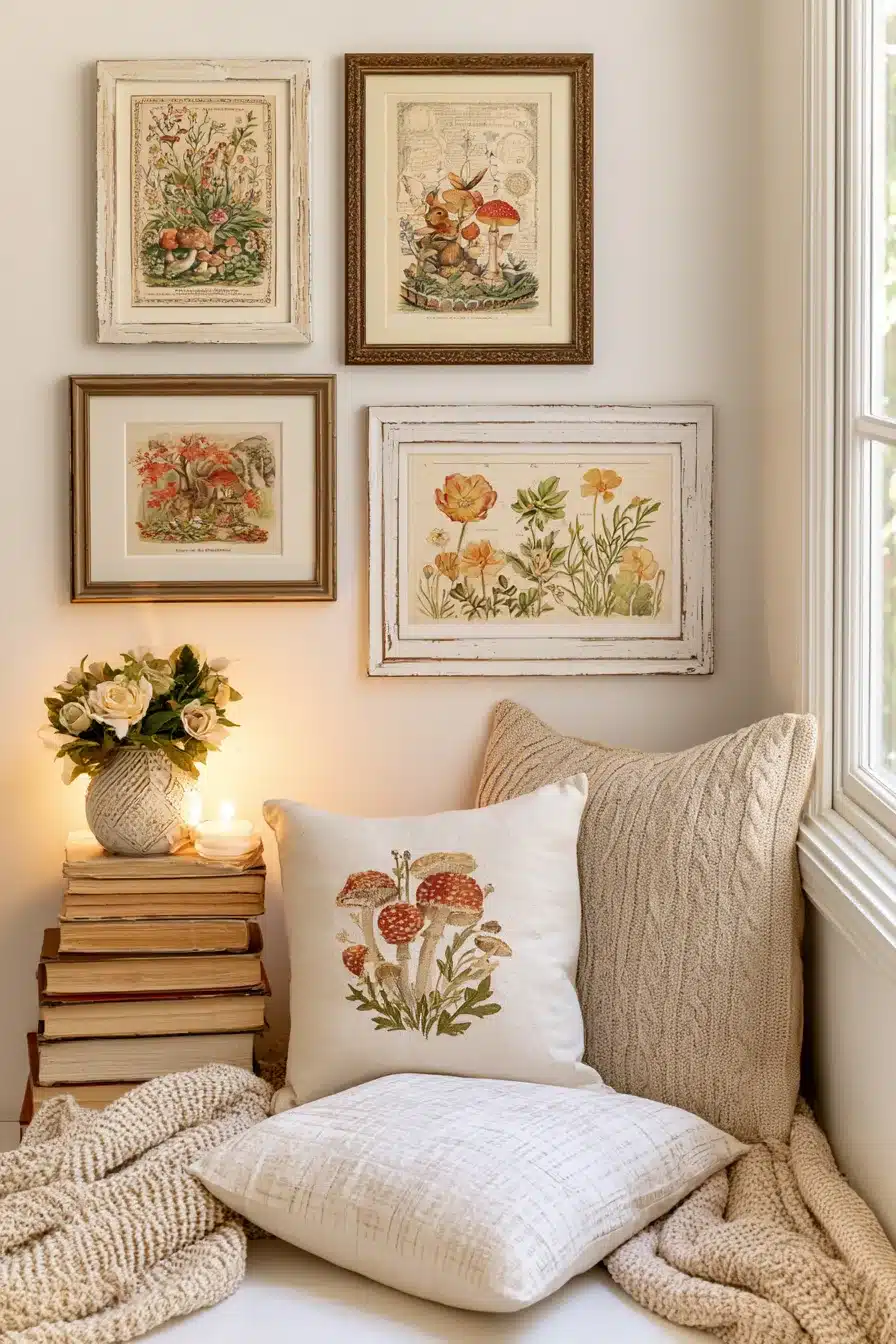 27 Enchanting Cottagecore Wall Decor Ideas for a Cozy Romantic Home