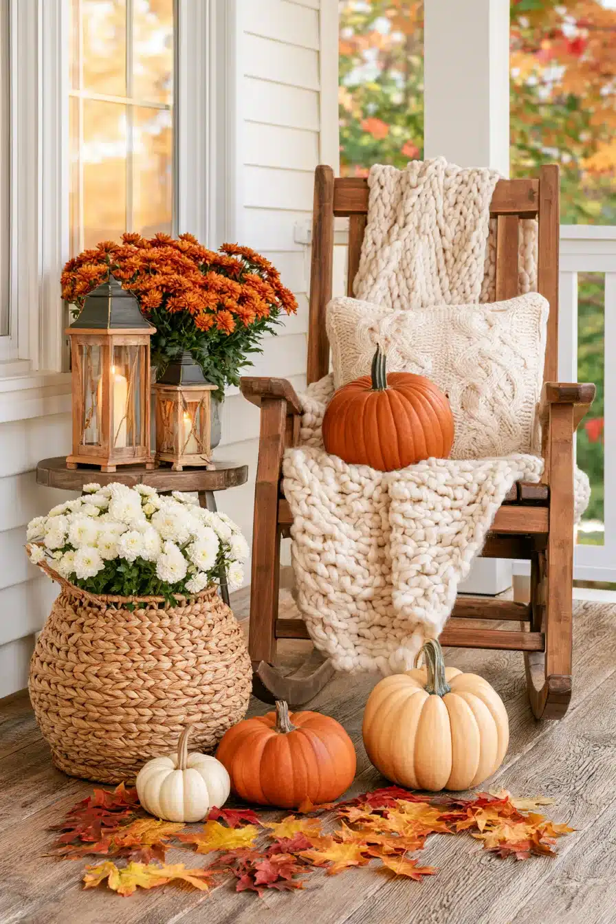 27 Beautiful Thanksgiving Porch Decorations for a Warm Harvest Welcome