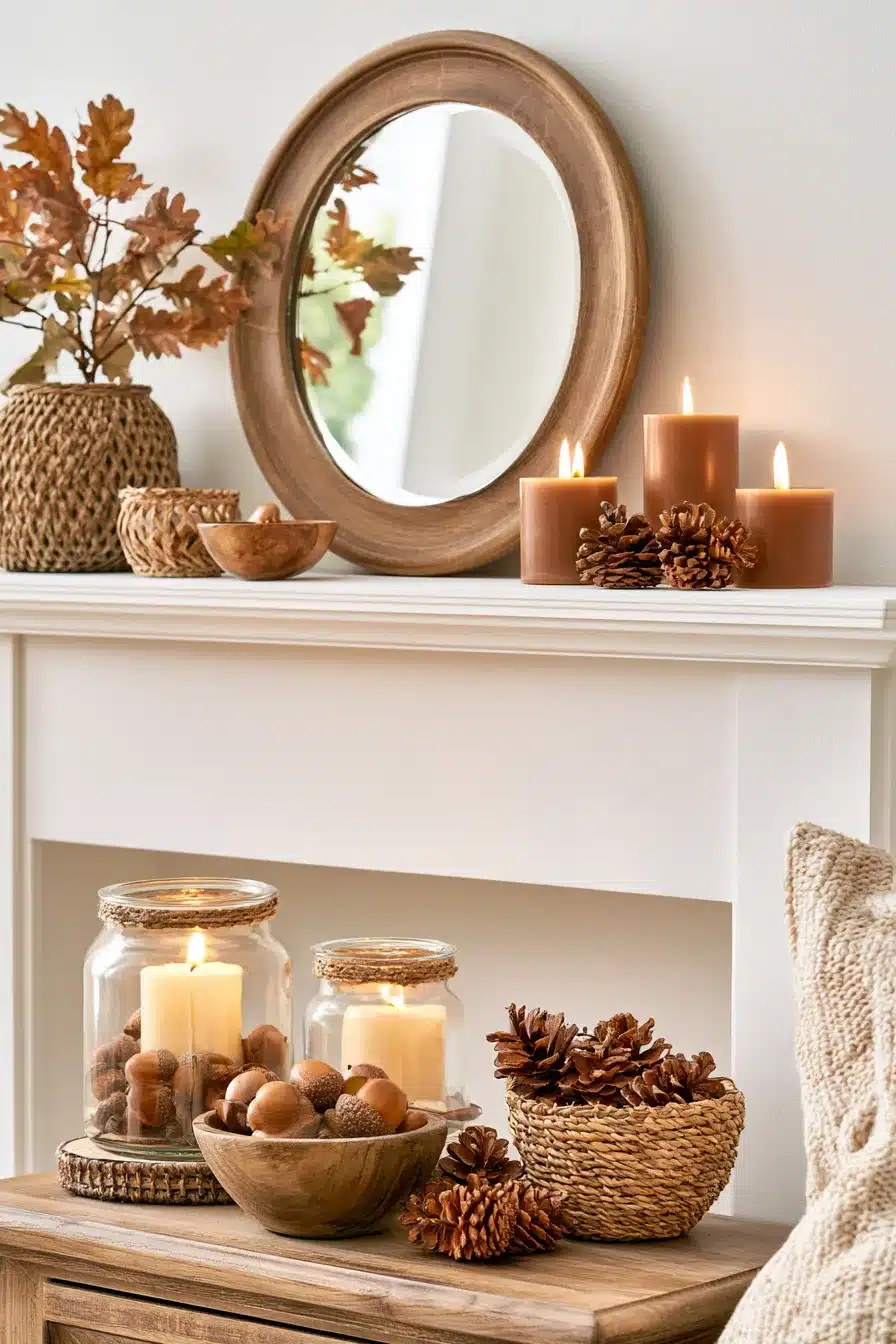 27 Autumn Fireplace Decor Ideas for a Warm Cozy Home