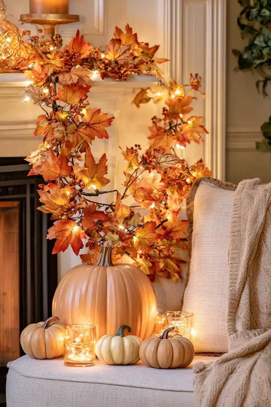 27 Gorgeous Fall Garland Mantle Ideas for a Cozy Seasonal Display