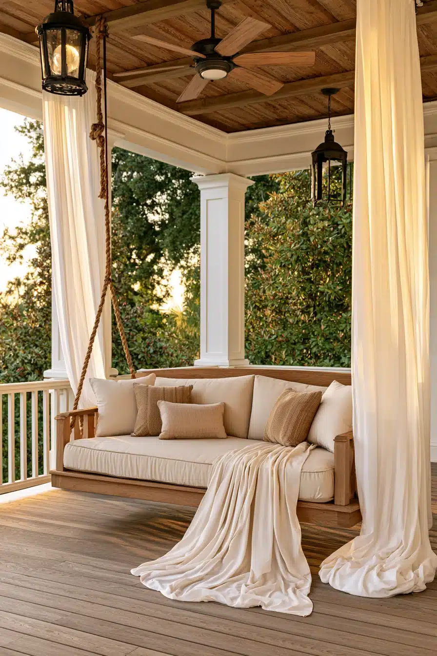 27 Charming Porch Swing Ideas for a Cozy Outdoor Retreat