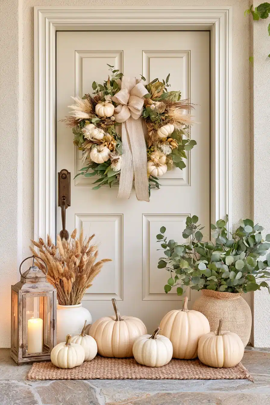 27 Gorgeous Fall Wreaths for Front Door Charm and a Warm Autumn Welcome