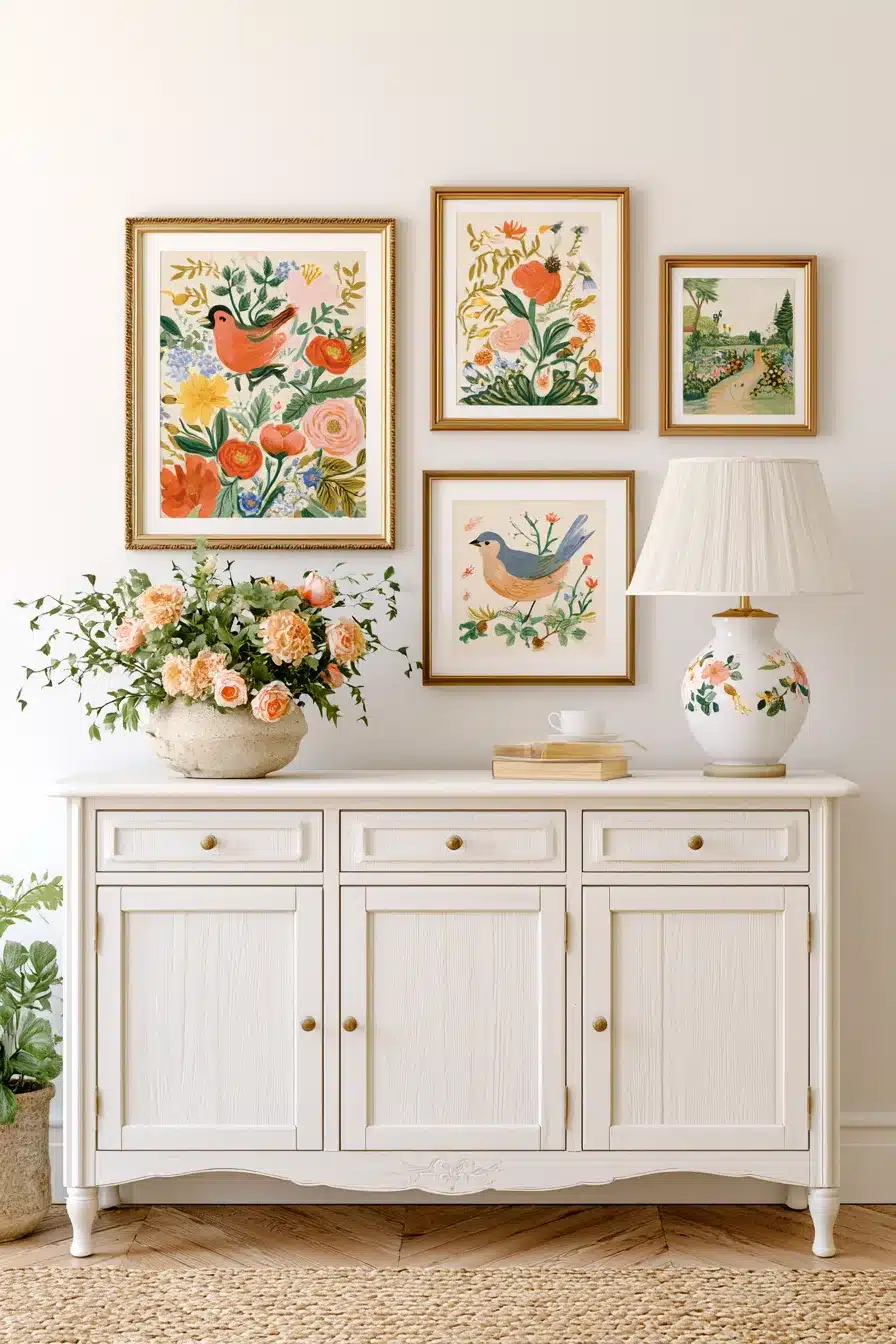 27 Enchanting Cottagecore Wall Decor Ideas for a Cozy Romantic Home