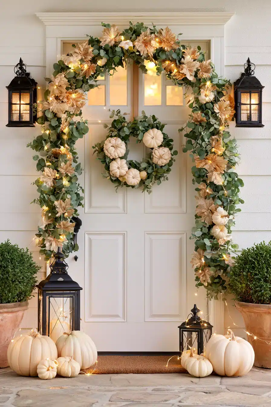 27 Beautiful Thanksgiving Door Decorations for a Warm and Festive Welcome