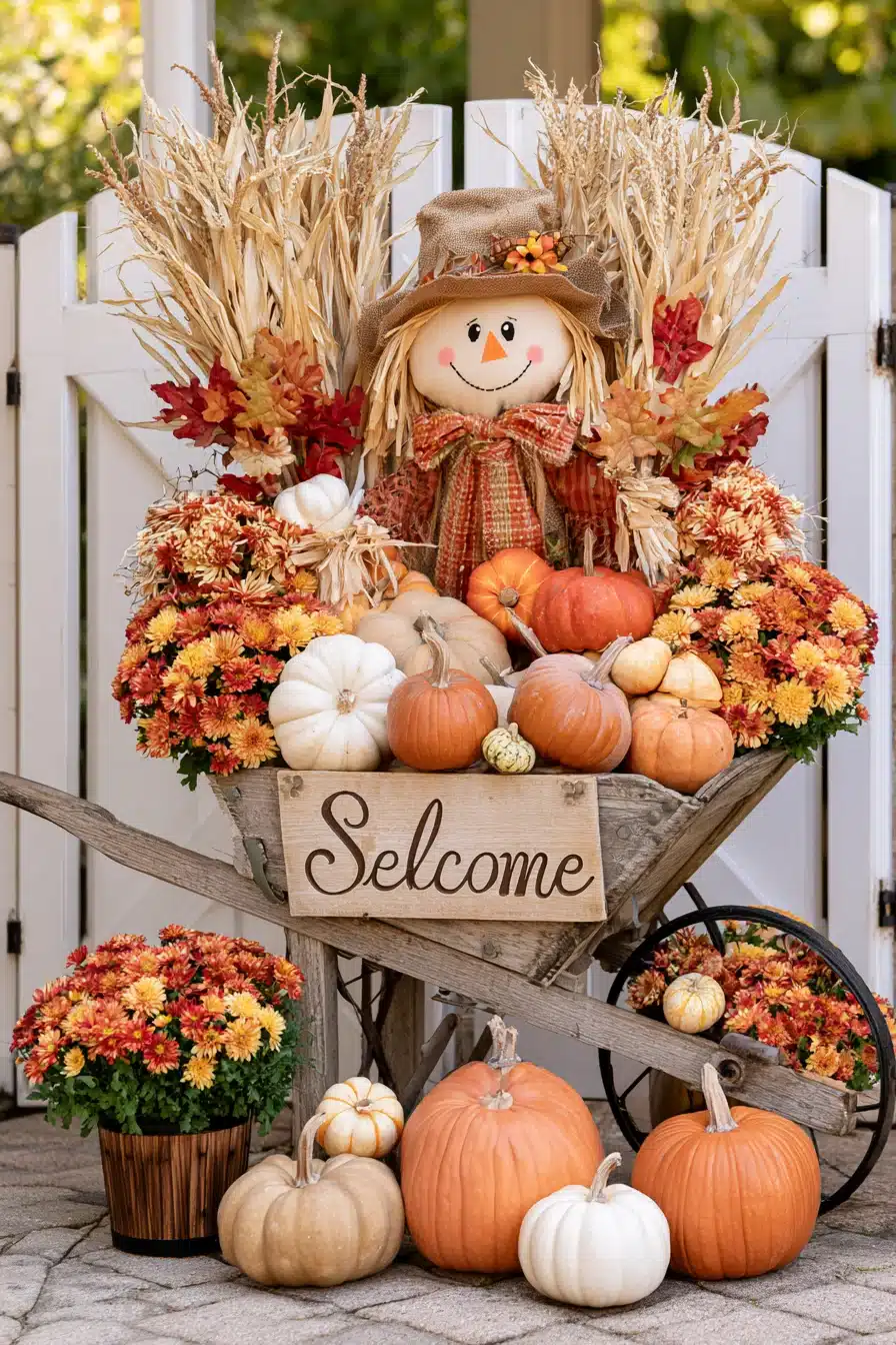 27 Outdoor Fall Decorations for a Warm and Welcoming Home