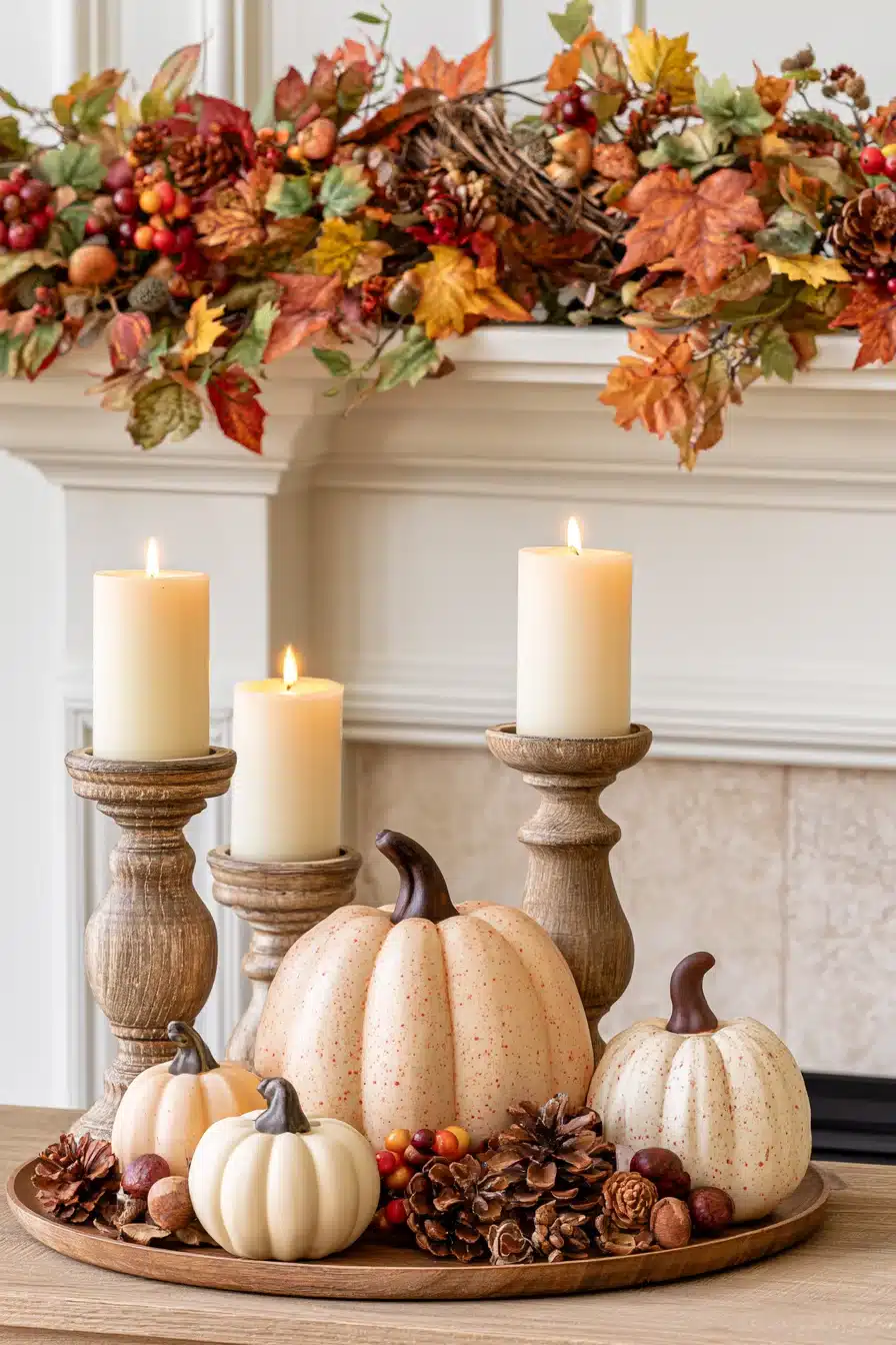 27 Gorgeous Fall Garland Mantle Ideas for a Cozy Seasonal Display