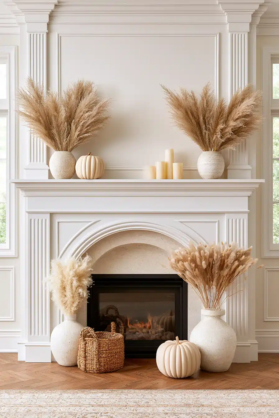 27 Autumn Fireplace Decor Ideas for a Warm Cozy Home