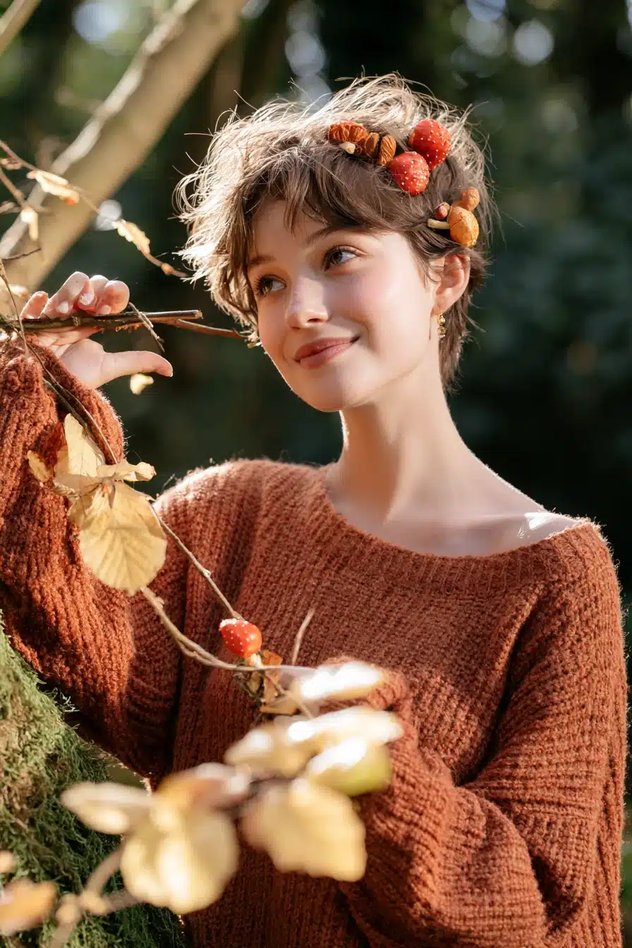 27 Dreamy Cottagecore Hairstyles for Short Hair That Radiate Romantic Charm