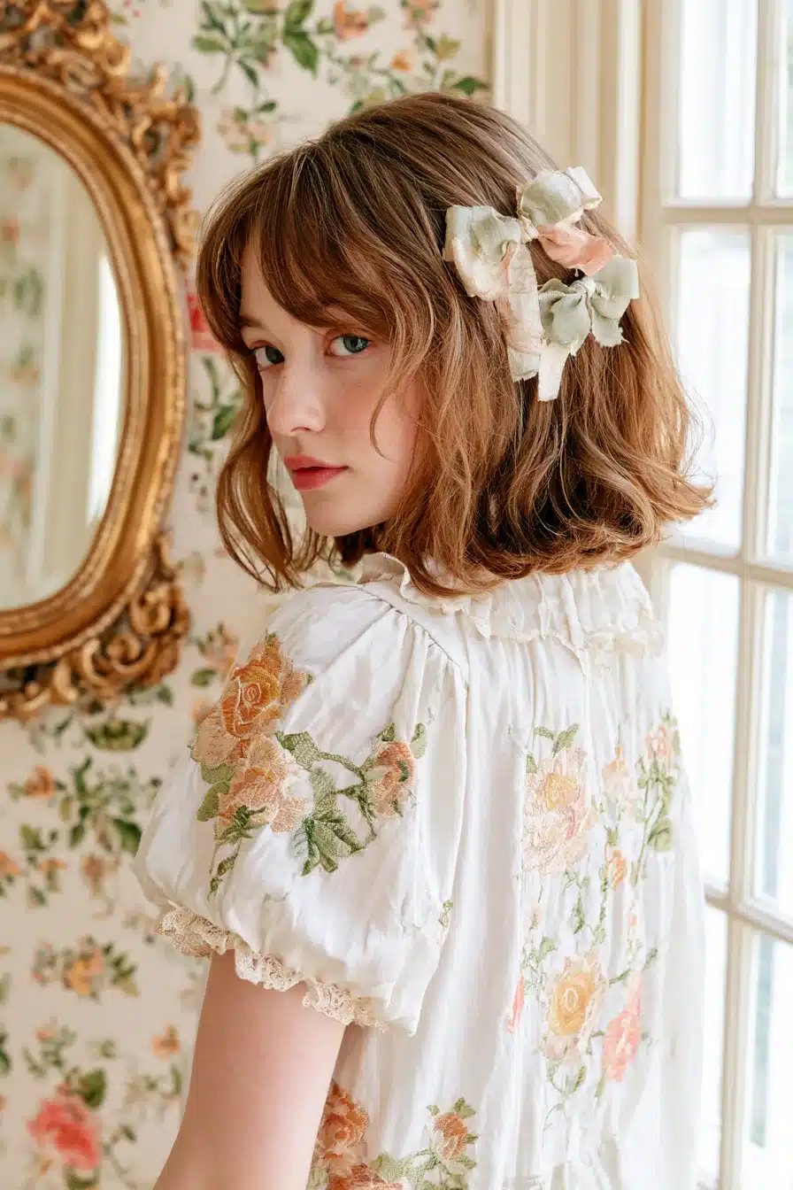 27 Dreamy Cottagecore Hairstyles for Short Hair That Radiate Romantic Charm