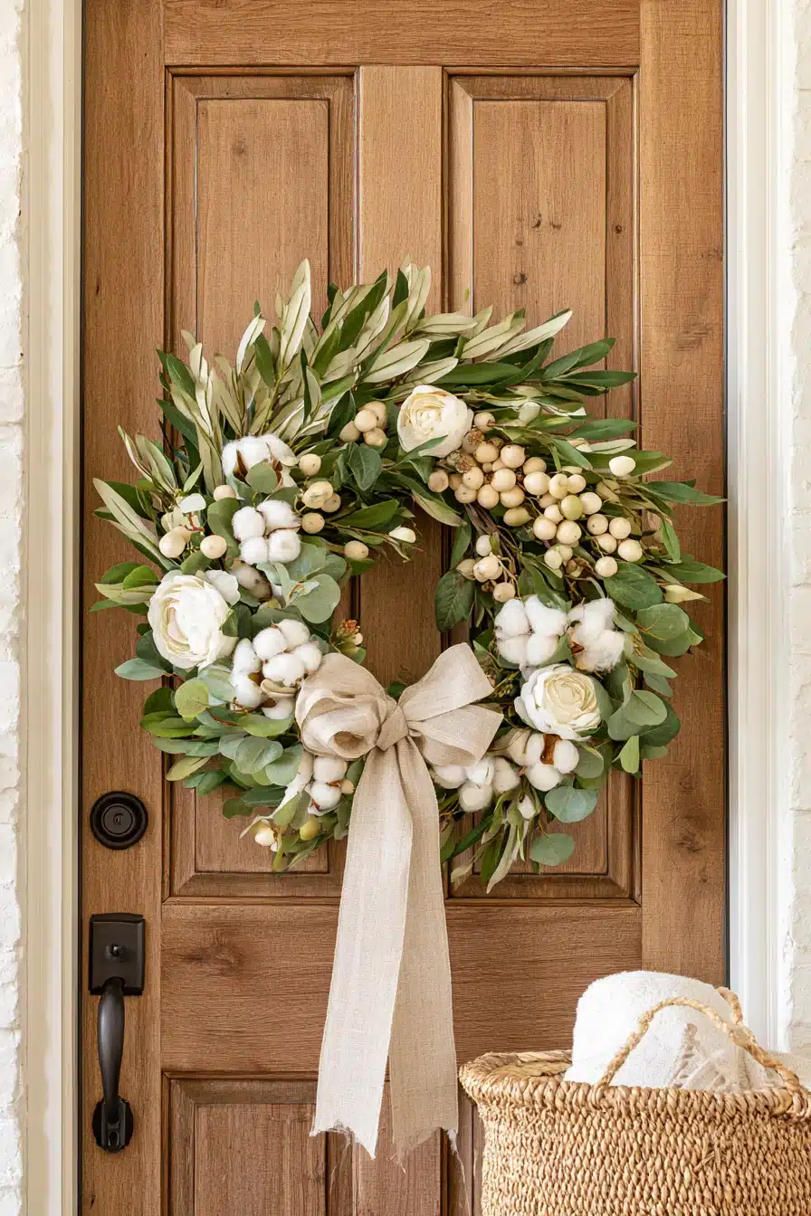 27 Gorgeous Fall Wreaths for Front Door Charm and a Warm Autumn Welcome