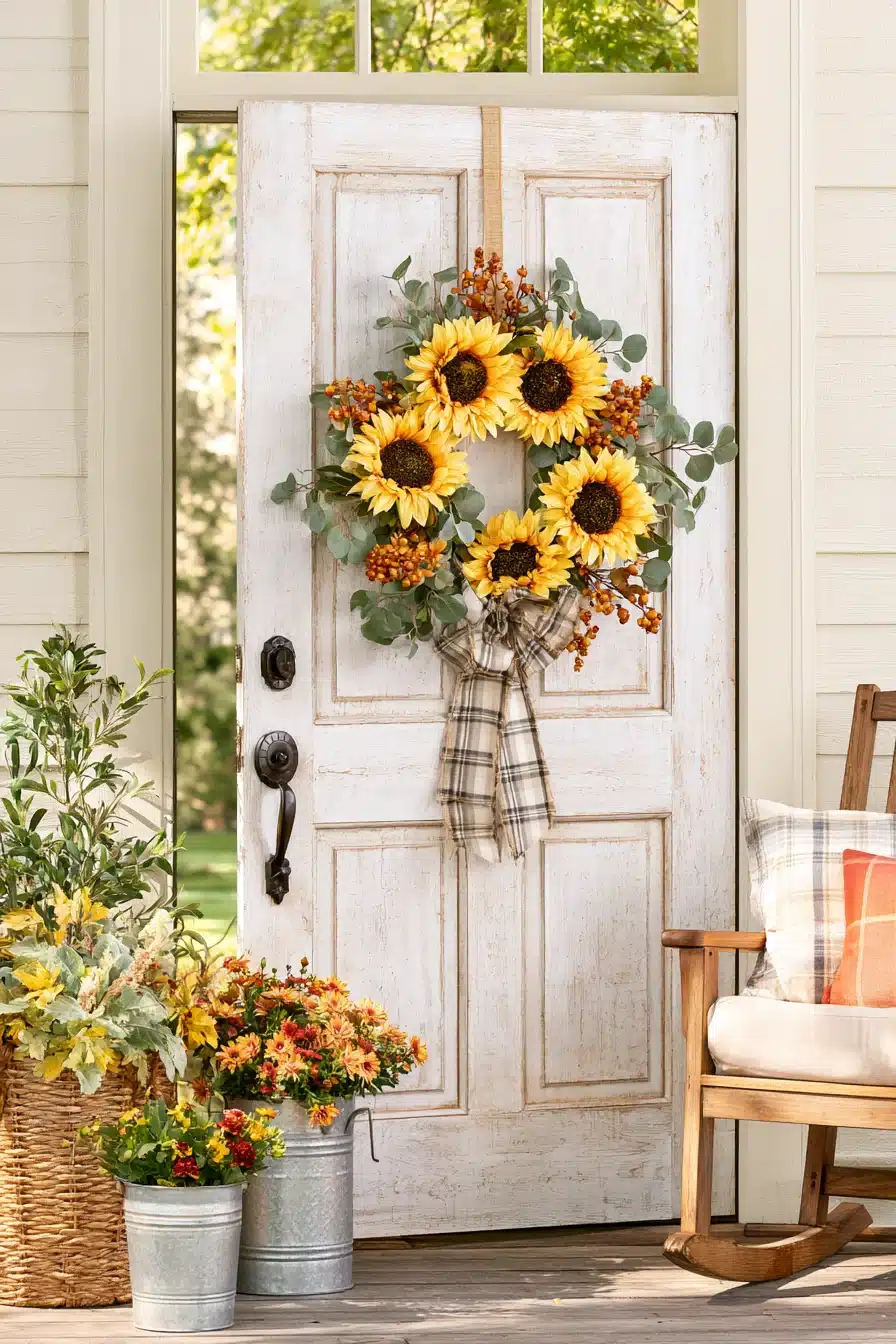 27 Beautiful Fall Wreaths for Your Front Door That Celebrate Autumn Charm