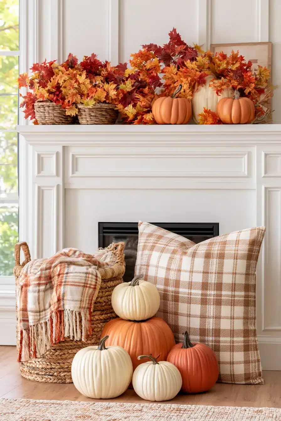 27 Autumn Fireplace Decor Ideas for a Warm Cozy Home
