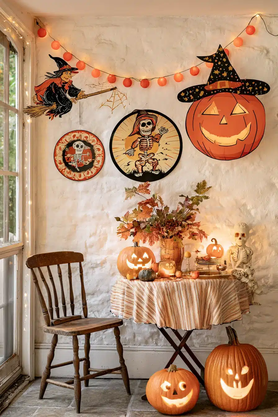 27 Enchanting Vintage Halloween Decor Ideas Filled With Nostalgic Charm