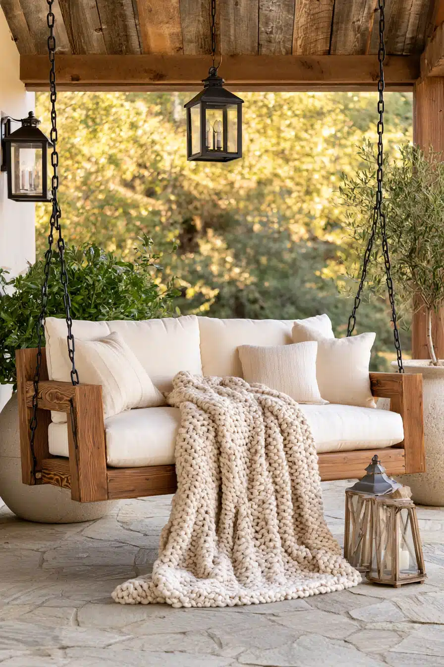 27 Charming Porch Swing Ideas for a Cozy Outdoor Retreat