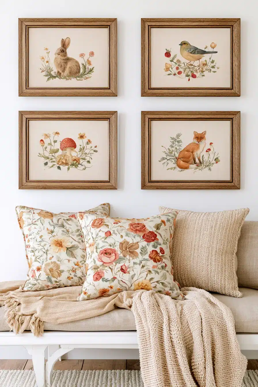 27 Enchanting Cottagecore Wall Decor Ideas for a Cozy Romantic Home