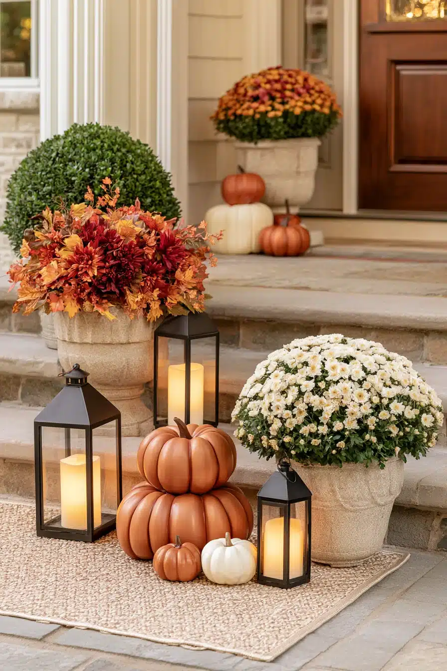 27 Beautiful Thanksgiving Porch Decorations for a Warm Harvest Welcome
