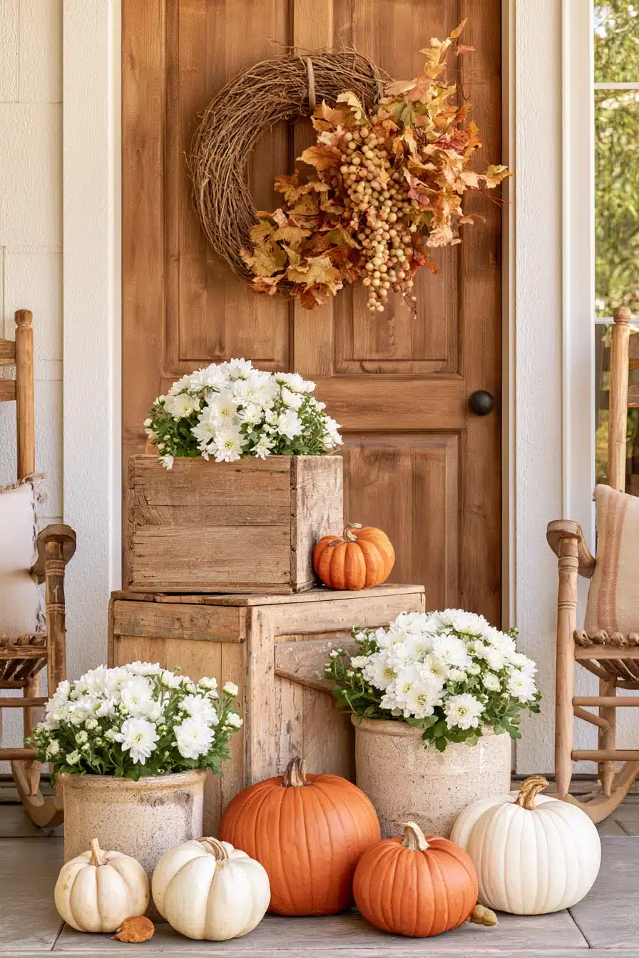 27 Gorgeous Autumn Front Porch Decor Ideas for a Warm Seasonal Welcome