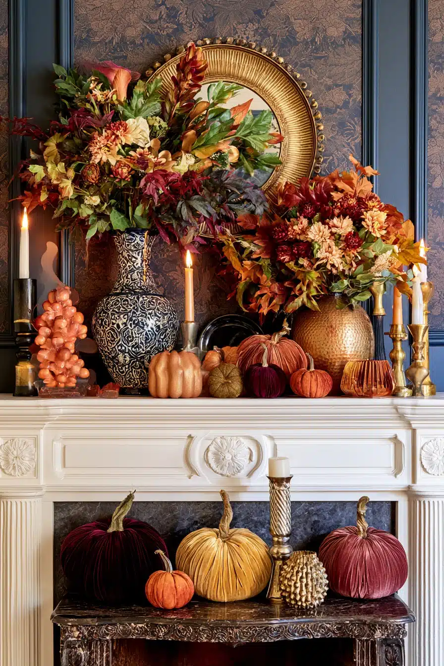 27 Autumn Fireplace Decor Ideas for a Warm Cozy Home