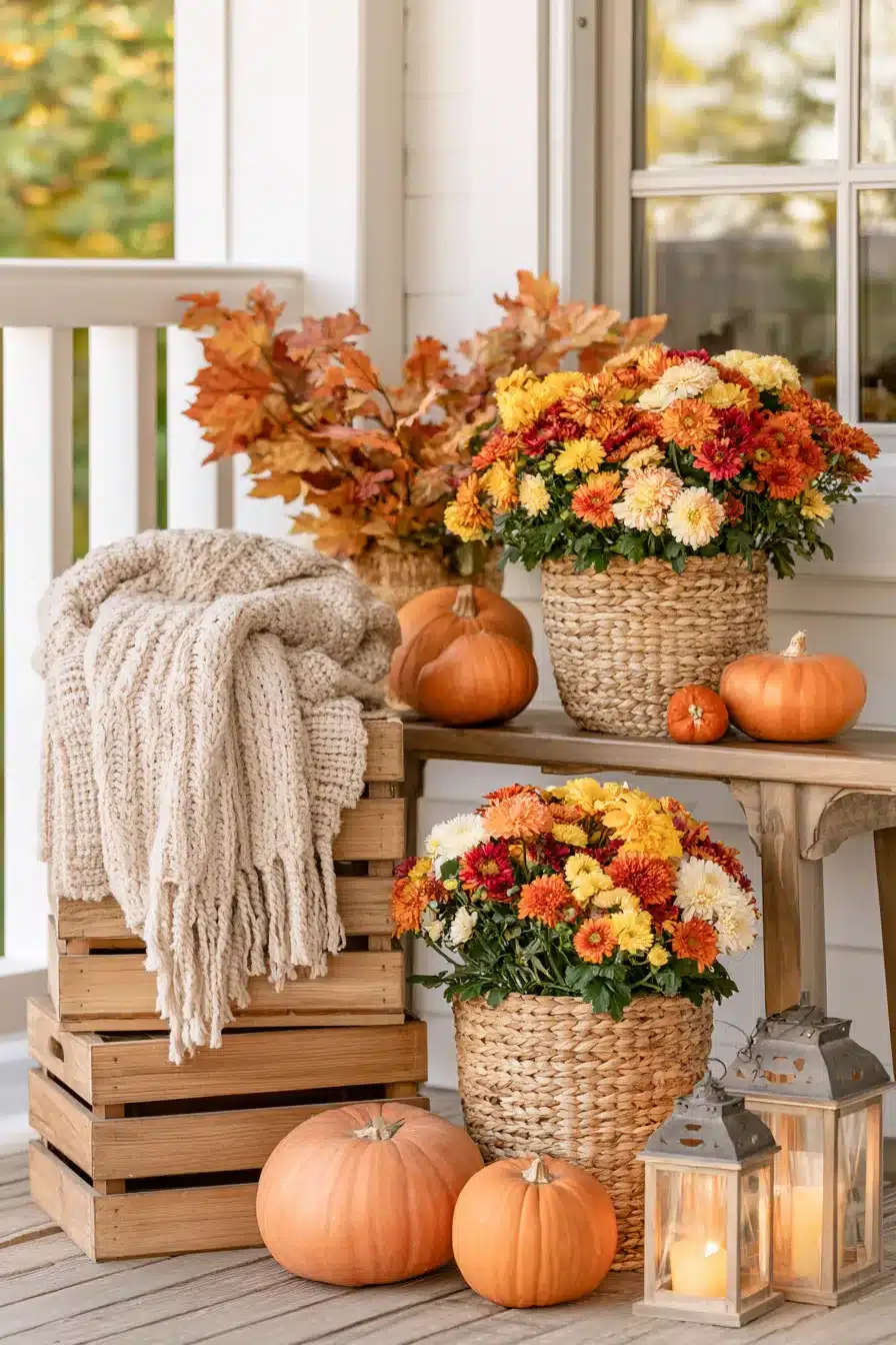 27 Beautiful Thanksgiving Porch Decorations for a Warm Harvest Welcome