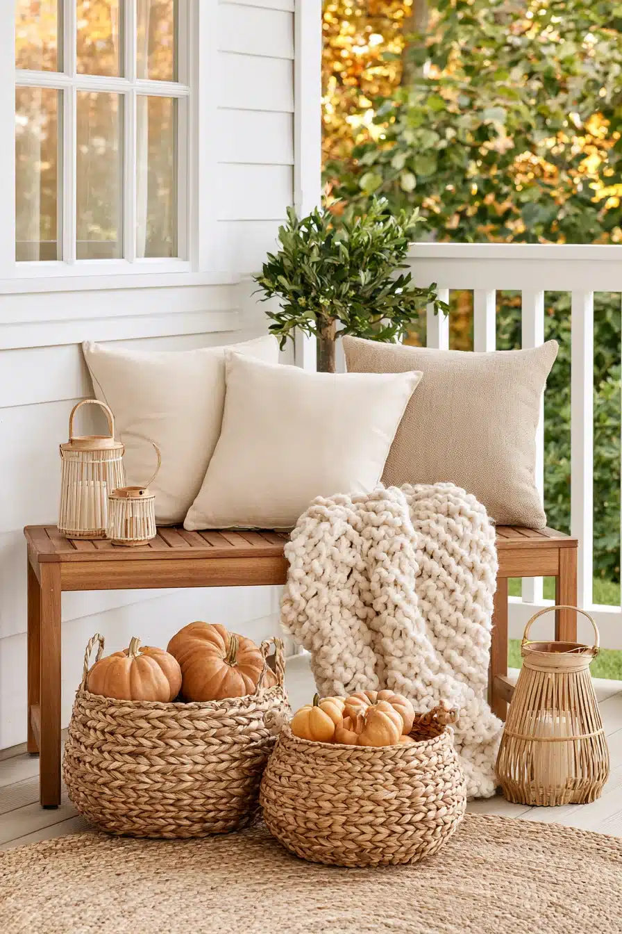 27 Gorgeous Autumn Front Porch Decor Ideas for a Warm Seasonal Welcome
