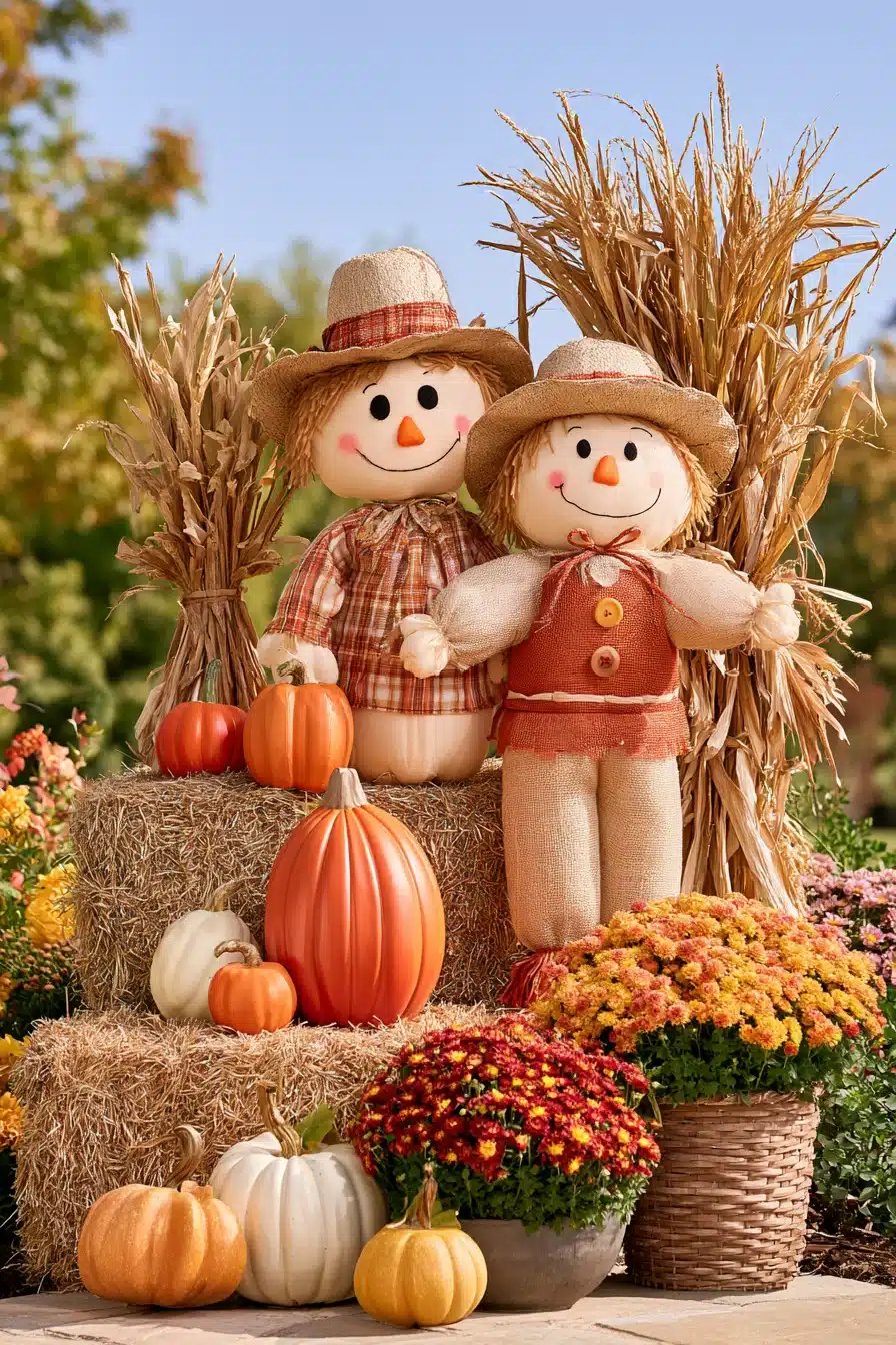 27 Outdoor Fall Decorations for a Warm and Welcoming Home