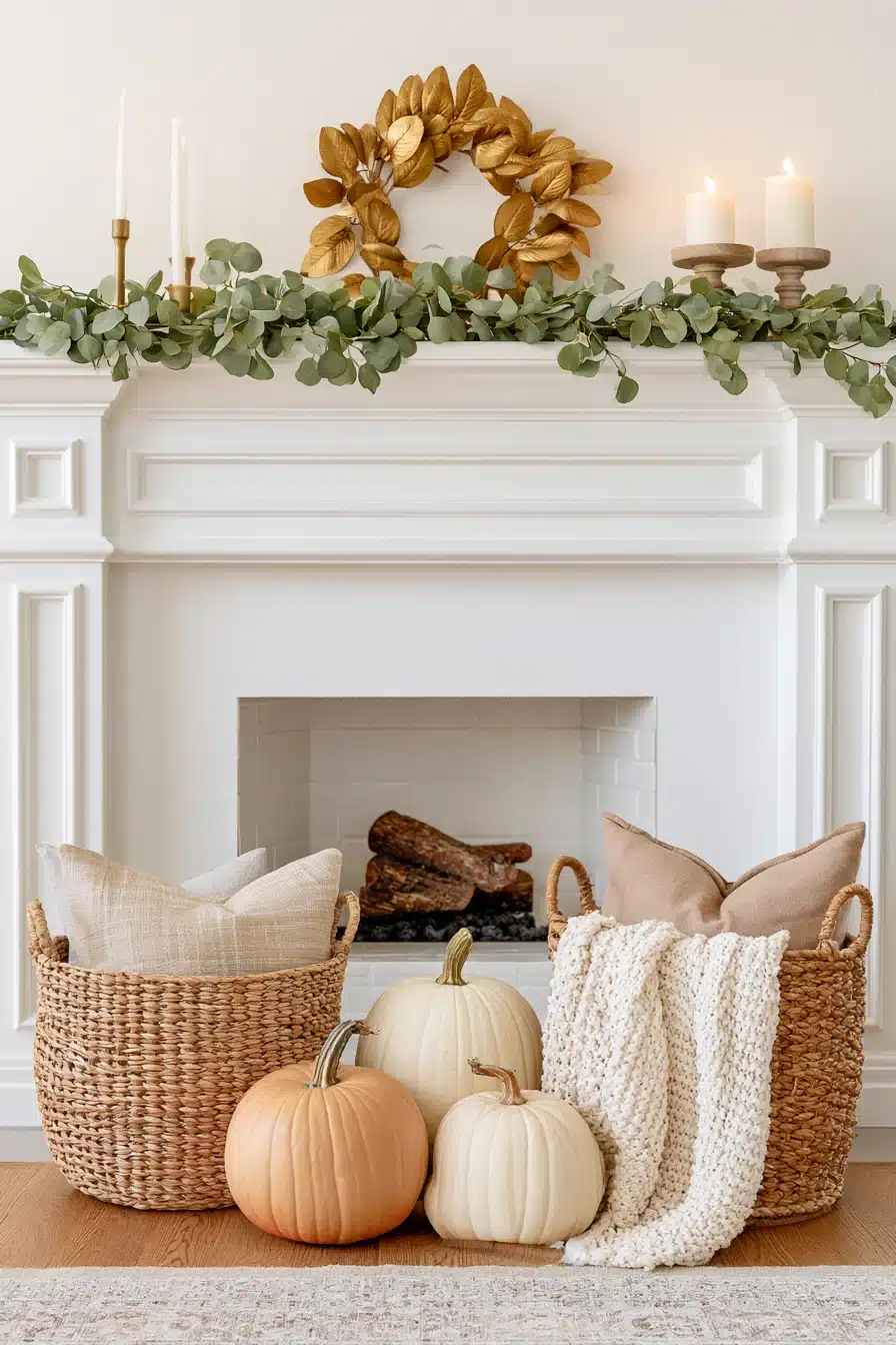 27 Gorgeous Fall Garland Mantle Ideas for a Cozy Seasonal Display