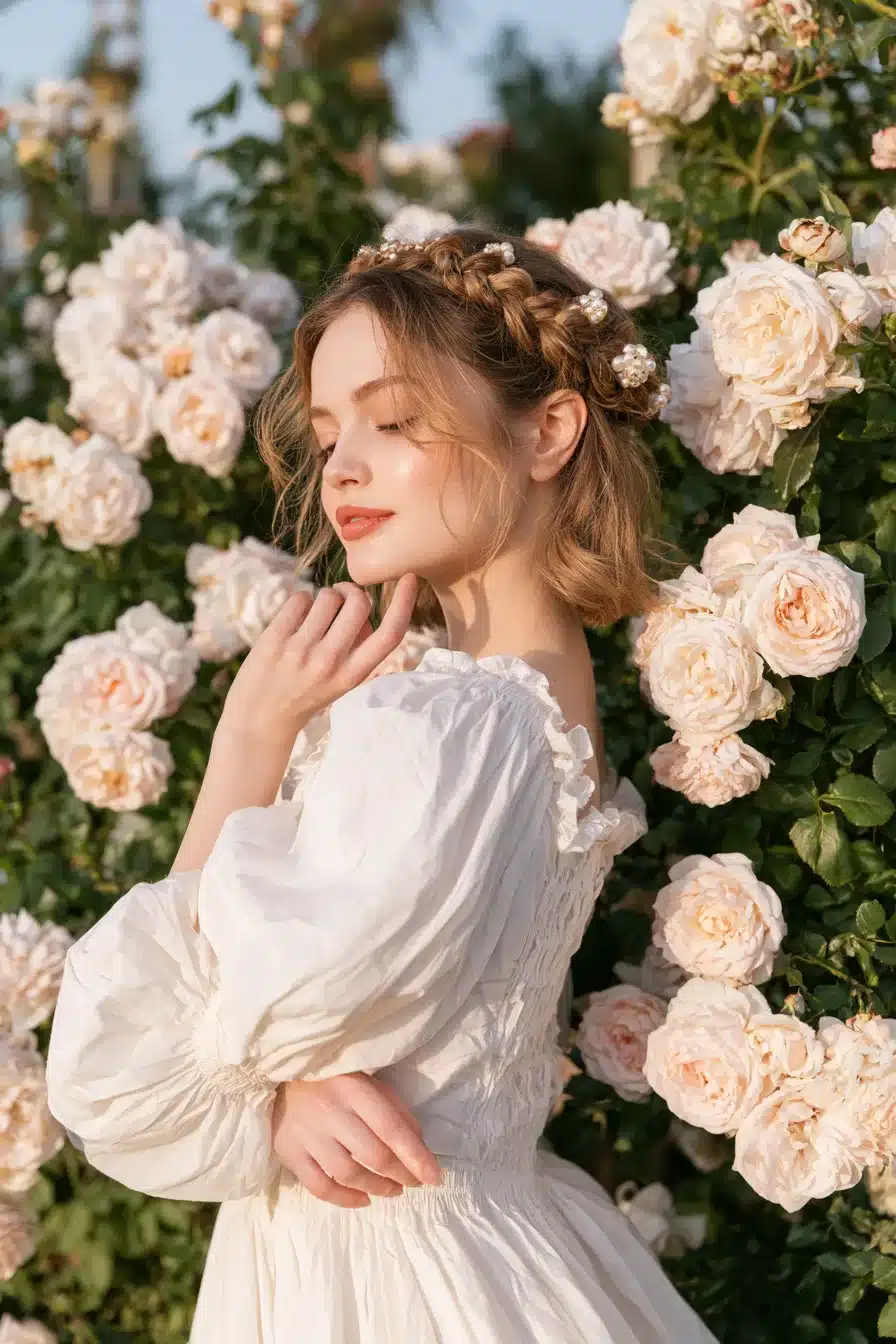 27 Dreamy Cottagecore Hairstyles for Short Hair That Radiate Romantic Charm
