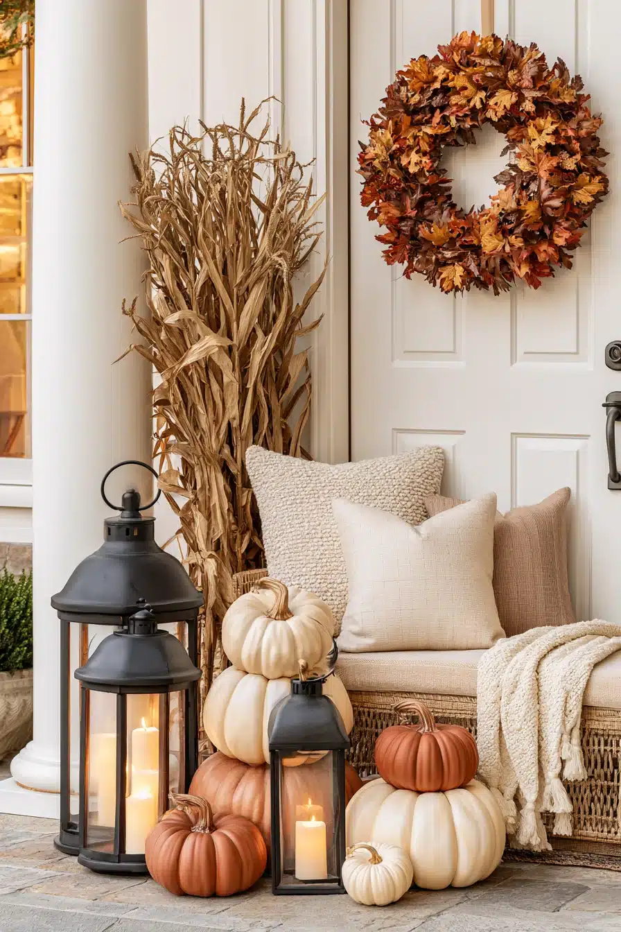 27 Beautiful Thanksgiving Porch Decorations for a Warm Harvest Welcome