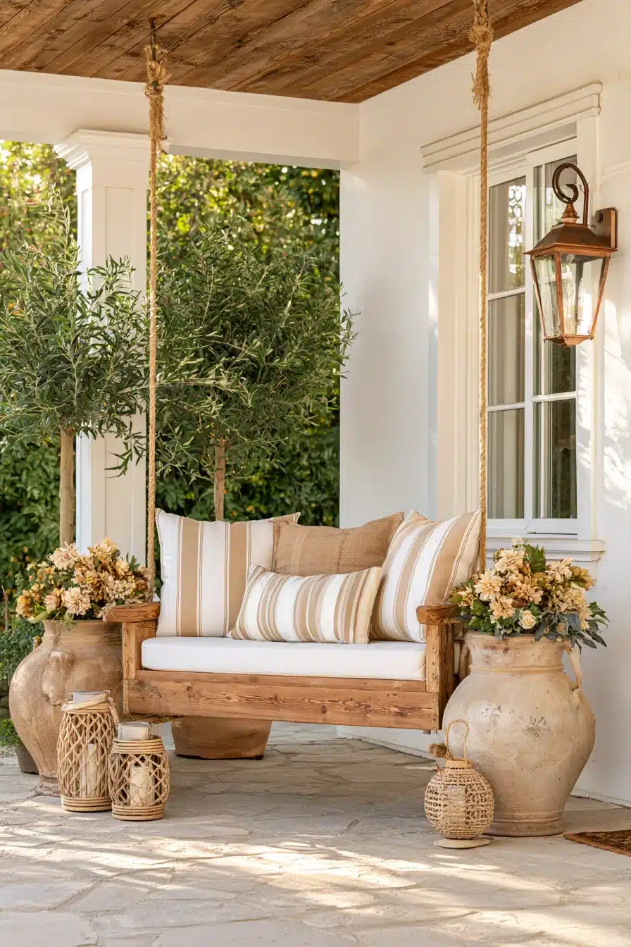 27 Charming Porch Swing Ideas for a Cozy Outdoor Retreat
