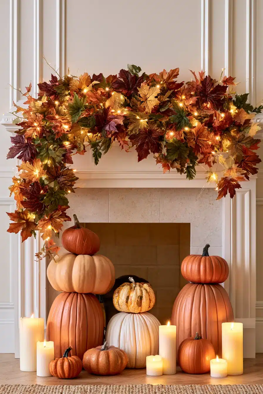 27 Autumn Fireplace Decor Ideas for a Warm Cozy Home