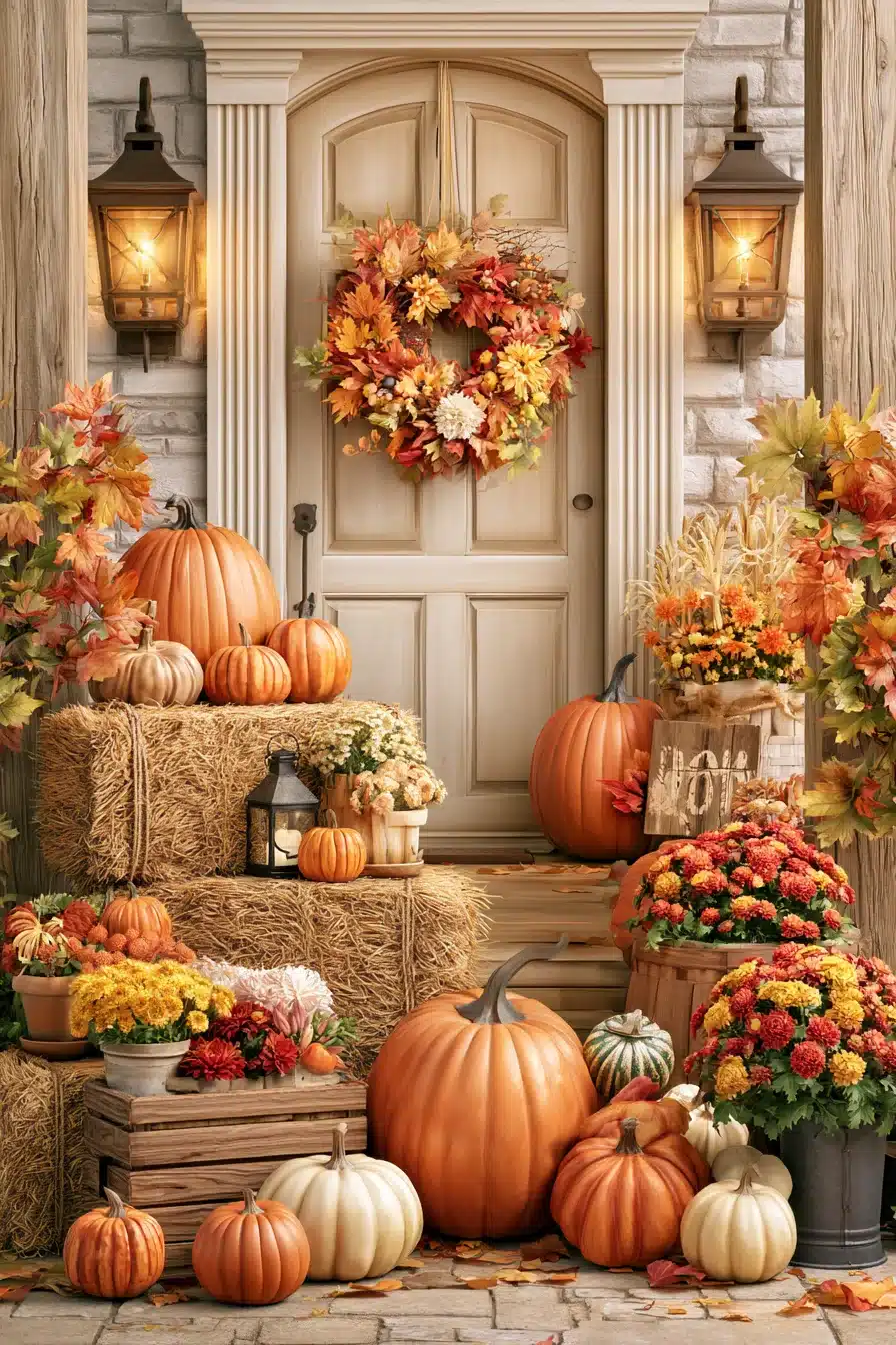27 Gorgeous Autumn Front Porch Decor Ideas for a Warm Seasonal Welcome