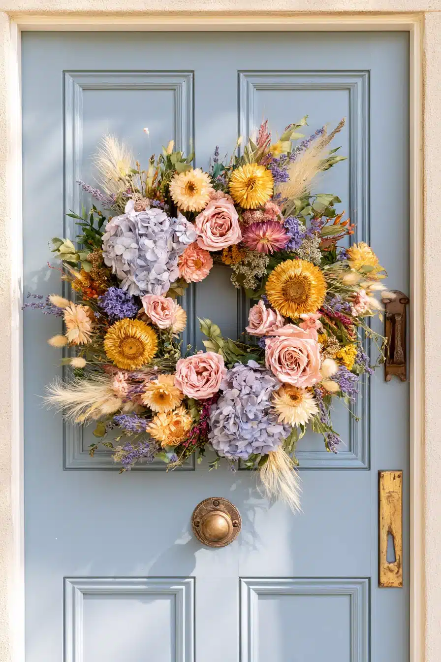 27 Beautiful Fall Wreaths for Your Front Door That Celebrate Autumn Charm