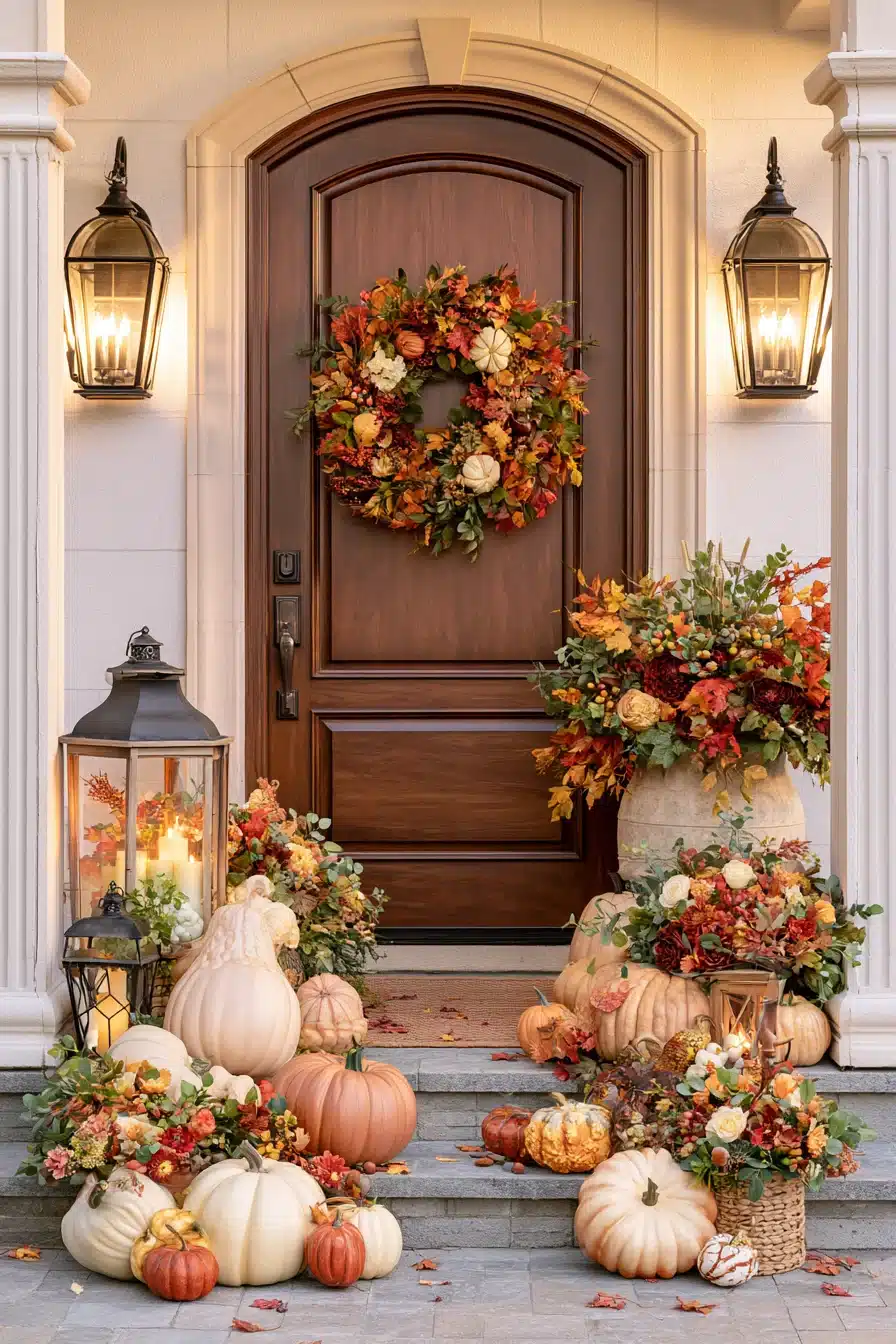 27 Beautiful Thanksgiving Door Decorations for a Warm and Festive Welcome