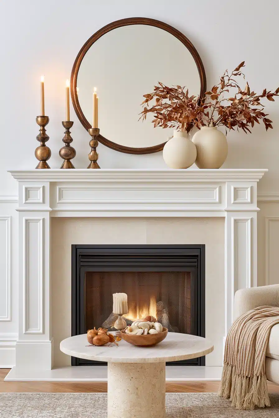 27 Autumn Fireplace Decor Ideas for a Warm Cozy Home